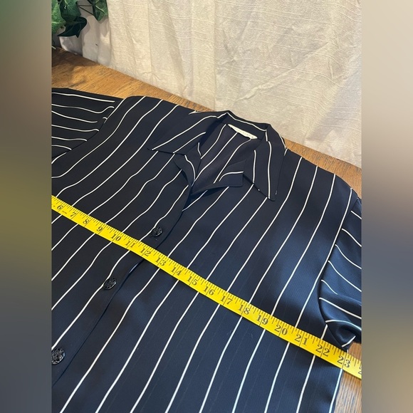 BIANCA NYGARD black & White stripped blouse size 1x ⚠️ - Picture 3 of 11